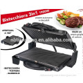 2015 hot sale 180 degree open electric grill with detacheable plate